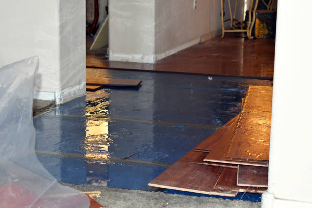 Professional Flood Cleanup technician working in Smithfield, ME